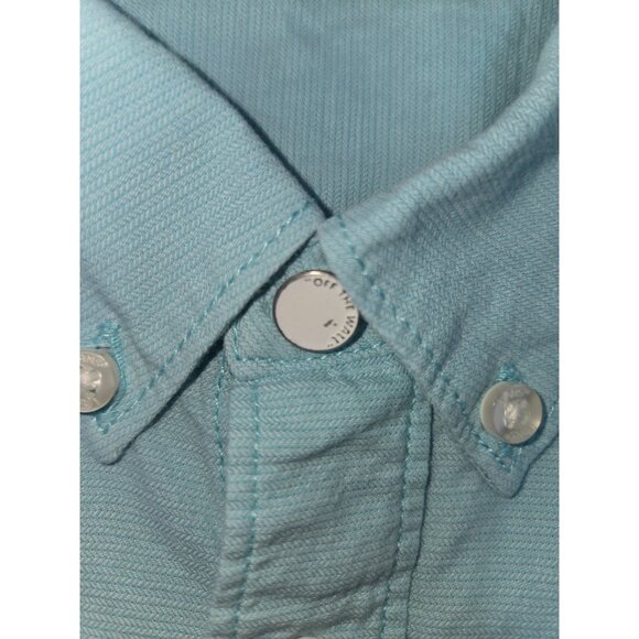 Vans Mens Short Sleeve Button-Up Shirt Blue Medium - Picture 6 of 9